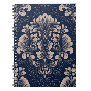 Classical Damask Seamless Victorian Texture Notebook