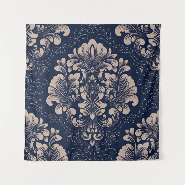 Classical Damask Seamless Victorian Texture Tapestry (Front)