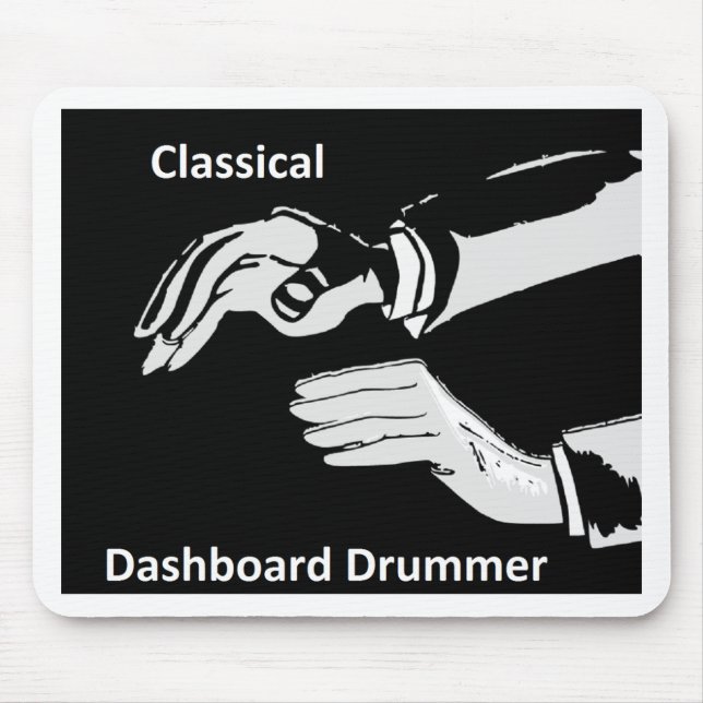 Classical Dashboard drummer wear Mouse Pad (Front)