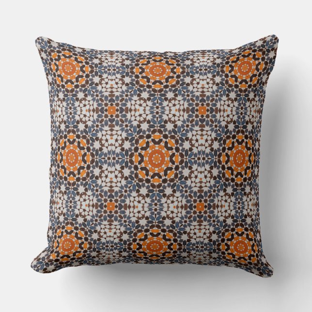 Classical Decorative Geometric Patterns Cushion (Front)