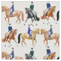Classical Dressage Horse Equestrian Fabric