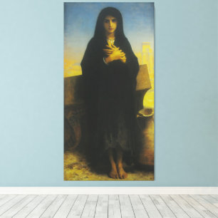 Classical Egyptian Girl Portrait - Fine Art Oil Pa Canvas Print