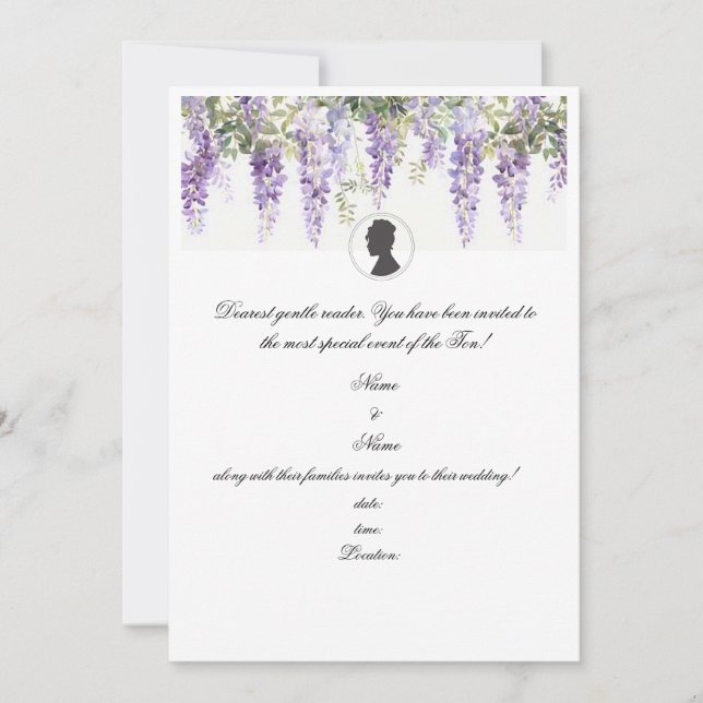 Classical event invitation (Front)