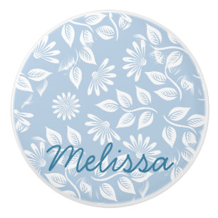 Classical Floral Pattern - Pick your colour! - Ceramic Knob