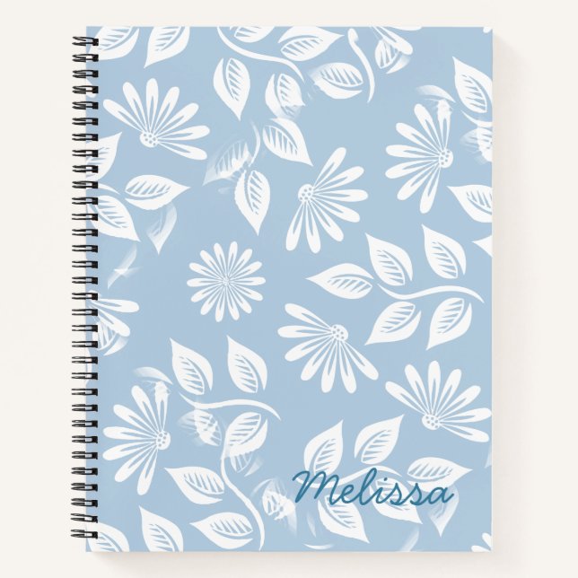 Classical Floral Pattern - Pick your colour! - Notebook (Front)