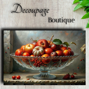 Classical Fruit Bowl Still Life Decoupage Tissue Paper