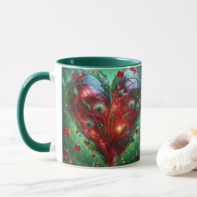 Classical Game Heart Collection With Great Love ❤️ Mug (With Donut)