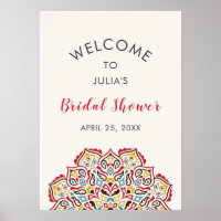 Classical Geometric Mandala Pattern Bridal Shower