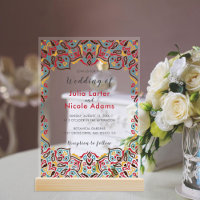 Classical Geometric Mandala Pattern Wedding