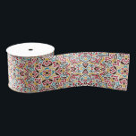 Classical Geometric Mandala Pattern Wedding Grosgrain Ribbon<br><div class="desc">Beautiful Invitation to celebrate Special occasions and festivals comes with digital and E-invitation as per your request. We would love to replicate our designs to make multiple products like rsvp cards, labels envelopes, and more. Customisation is available for ready to print on request at info@shamaurcreatif@gmail.com Look Forward to hearing from...</div>