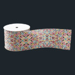 Classical Geometric Mandala Pattern Wedding Grosgrain Ribbon<br><div class="desc">Beautiful Invitation to celebrate Special occasions and festivals comes with digital and E-invitation as per your request. We would love to replicate our designs to make multiple products like rsvp cards, labels envelopes, and more. Customisation is available for ready to print on request at info@shamaurcreatif@gmail.com Look Forward to hearing from...</div>