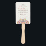 Classical Geometric Mandala Pattern Wedding Hand Fan<br><div class="desc">Beautiful Invitation to celebrate Special occasions and festivals comes with digital and E-invitation as per your request. We would love to replicate our designs to make multiple products like rsvp cards, labels envelopes, and more. Customisation is available for ready to print on request at info@shamaurcreatif@gmail.com. Look Forward to hearing from...</div>