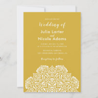 Classical Geometric Mandala Pattern Wedding