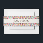 Classical Geometric Mandala Pattern Wedding Invitation Belly Band<br><div class="desc">Beautiful Invitation to celebrate Special occasions and festivals comes with digital and E-invitation as per your request. We would love to replicate our designs to make multiple products like rsvp cards, labels envelopes, and more. Customisation is available for ready to print on request at info@shamaurcreatif@gmail.com. Look Forward to hearing from...</div>