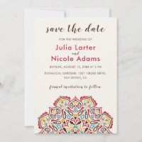 Classical Geometric Mandala Pattern Wedding