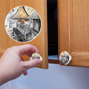 Classical Grand Piano Ceramic Knob