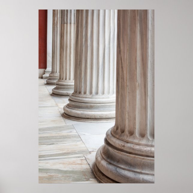 Classical Greek Columns Poster (Front)