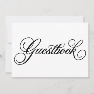 Classical Guestbook Wedding Sign