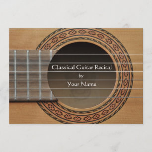 Classical Guitar Recital Invitation
