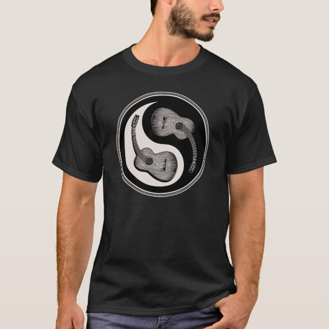 Classical Guitar Yin Yang T-Shirt (Front)