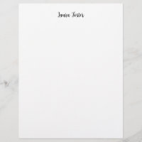 Classical Handwriting Elegant Name Black White