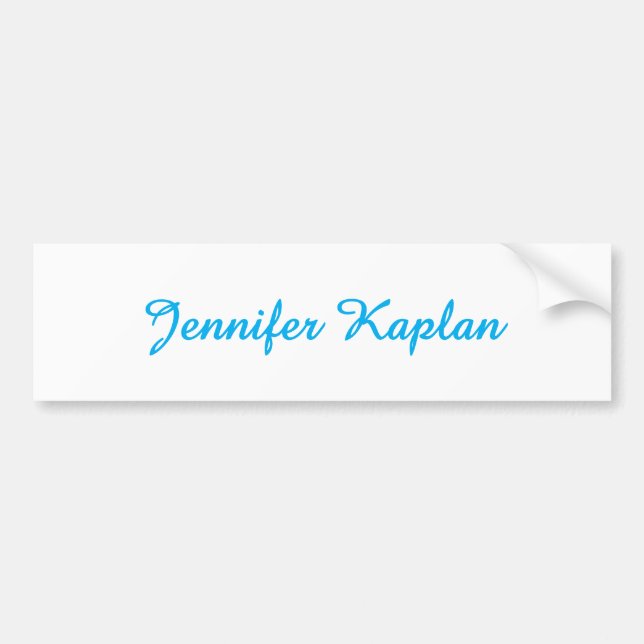 Classical Handwriting Minimalist Professional Bumper Sticker (Front)