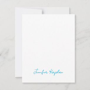Classical Handwriting Minimalist Professional Card