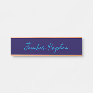 Classical Handwriting Minimalist Professional Door Sign