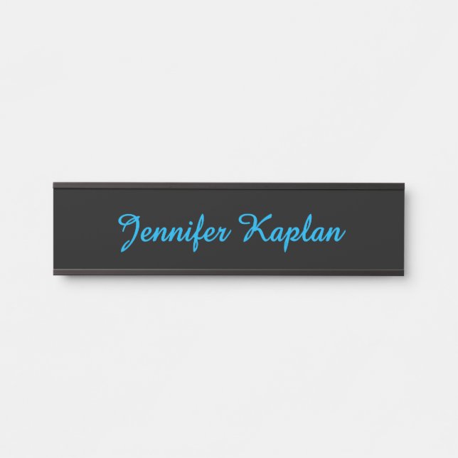 Classical Handwriting Minimalist Professional Door Sign (Front)