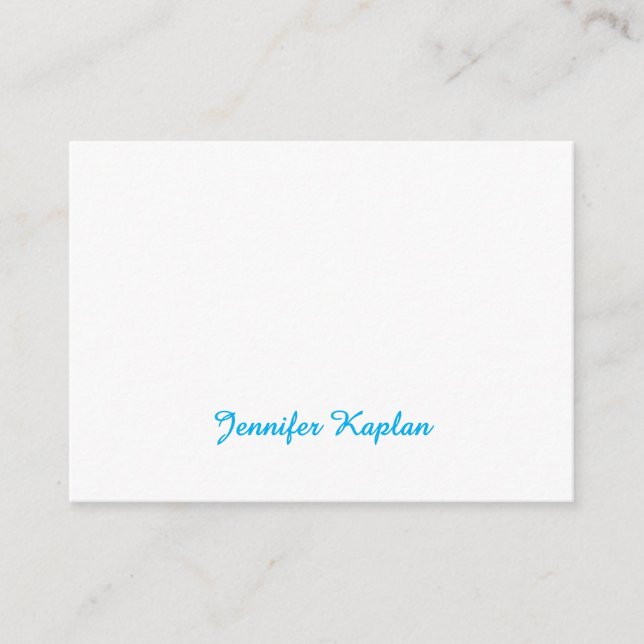 Classical Handwriting Minimalist Professional Enclosure Card (Front)