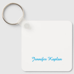 Classical Handwriting Minimalist Professional Key Ring