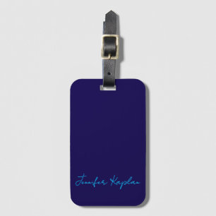 Classical Handwriting Minimalist Professional Luggage Tag