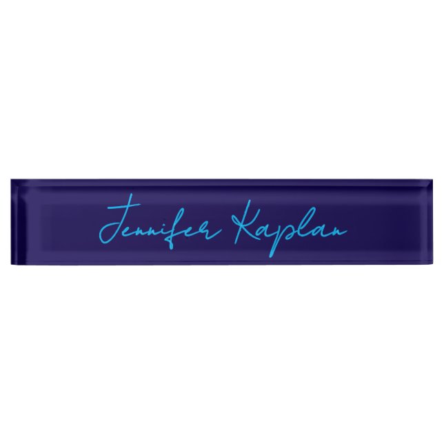 Classical Handwriting Minimalist Professional Nameplate (Front)