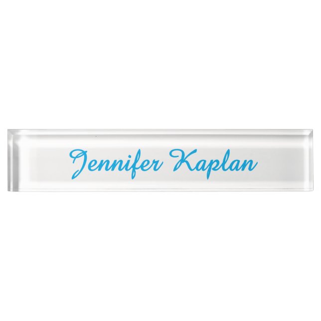 Classical Handwriting Minimalist Professional Nameplate (Front)