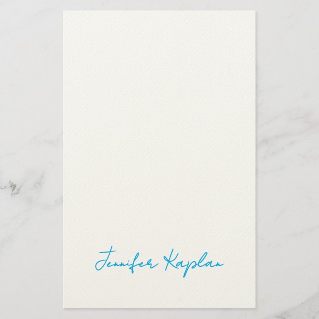 Classical Handwriting Minimalist Professional Stationery (Front)