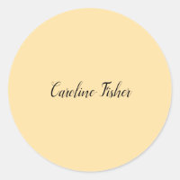 Classical Handwriting Plain Simple Beige