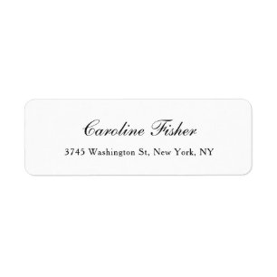 Classical Handwriting Plain Simple White