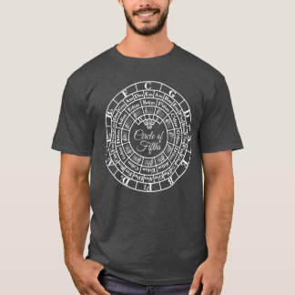 Classical Jazz Musicheory Key Signature Circle Of T-Shirt