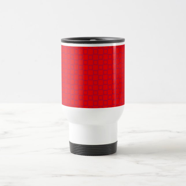 Classical light red and purple Travel Mug (Center)