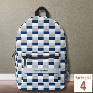 Classical Medical Color Combination Printed Backpack