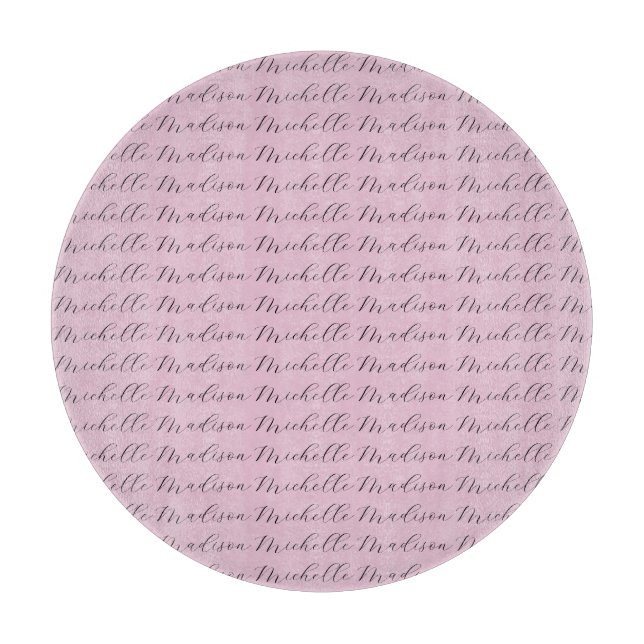 Classical Minimalist Name Handwriting Cutting Board (Front)