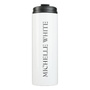 Classical Minimalist Professional Add Name Thermal Tumbler