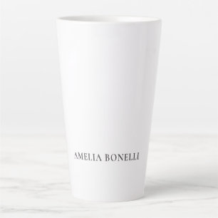 Classical Minimalist Professional Plain Latte Mug