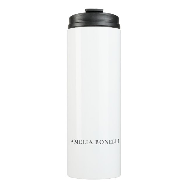 Classical Minimalist Professional Plain Thermal Tumbler (Front)