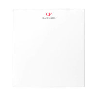 Classical Monogram Professional Plain Red White