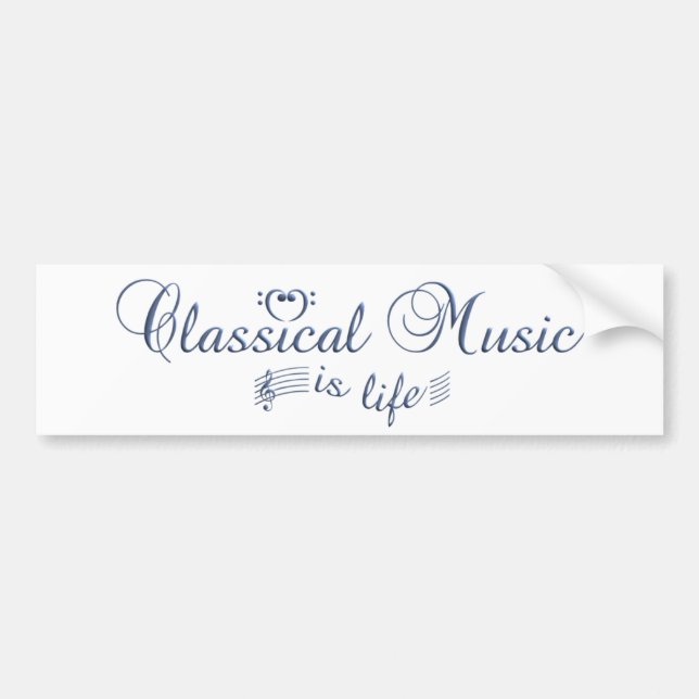 Classical Music bumpersticker Bumper Sticker (Front)