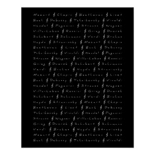 Classical Music Composers Poster