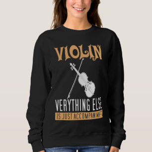 Classical Music Composers Violin Word  For Music Sweatshirt