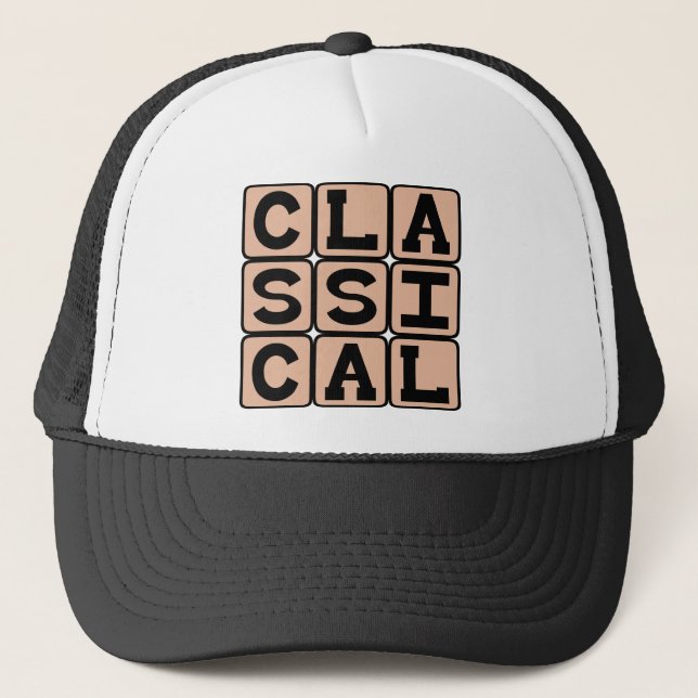 Classical, Music Genre Trucker Hat (Front)
