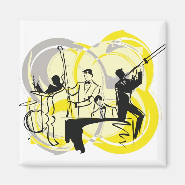 classical music illustration magnet (Front)